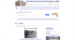 Desktop Screenshot of historicalsocietyofsomersethills.org
